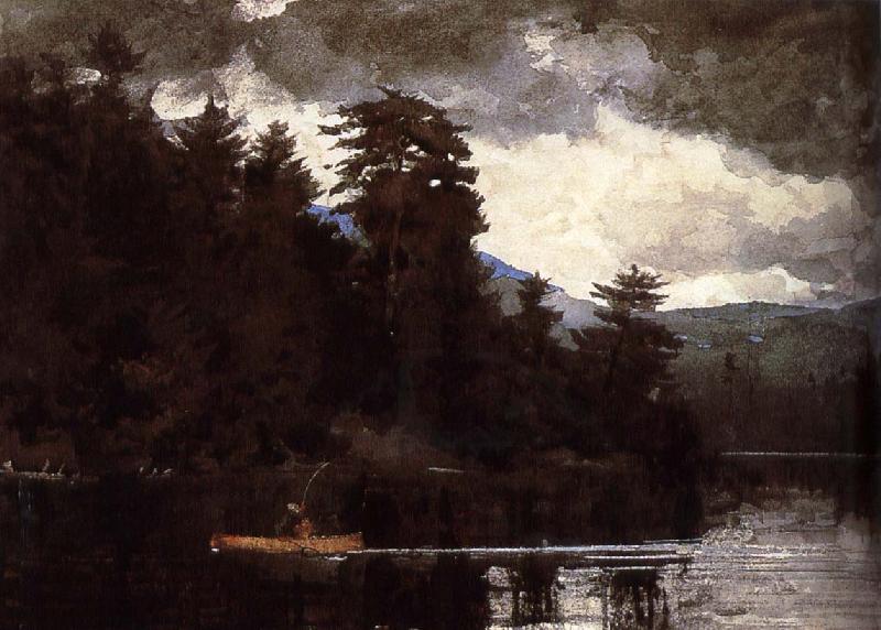 Winslow Homer A first Lenk Lake oil painting image